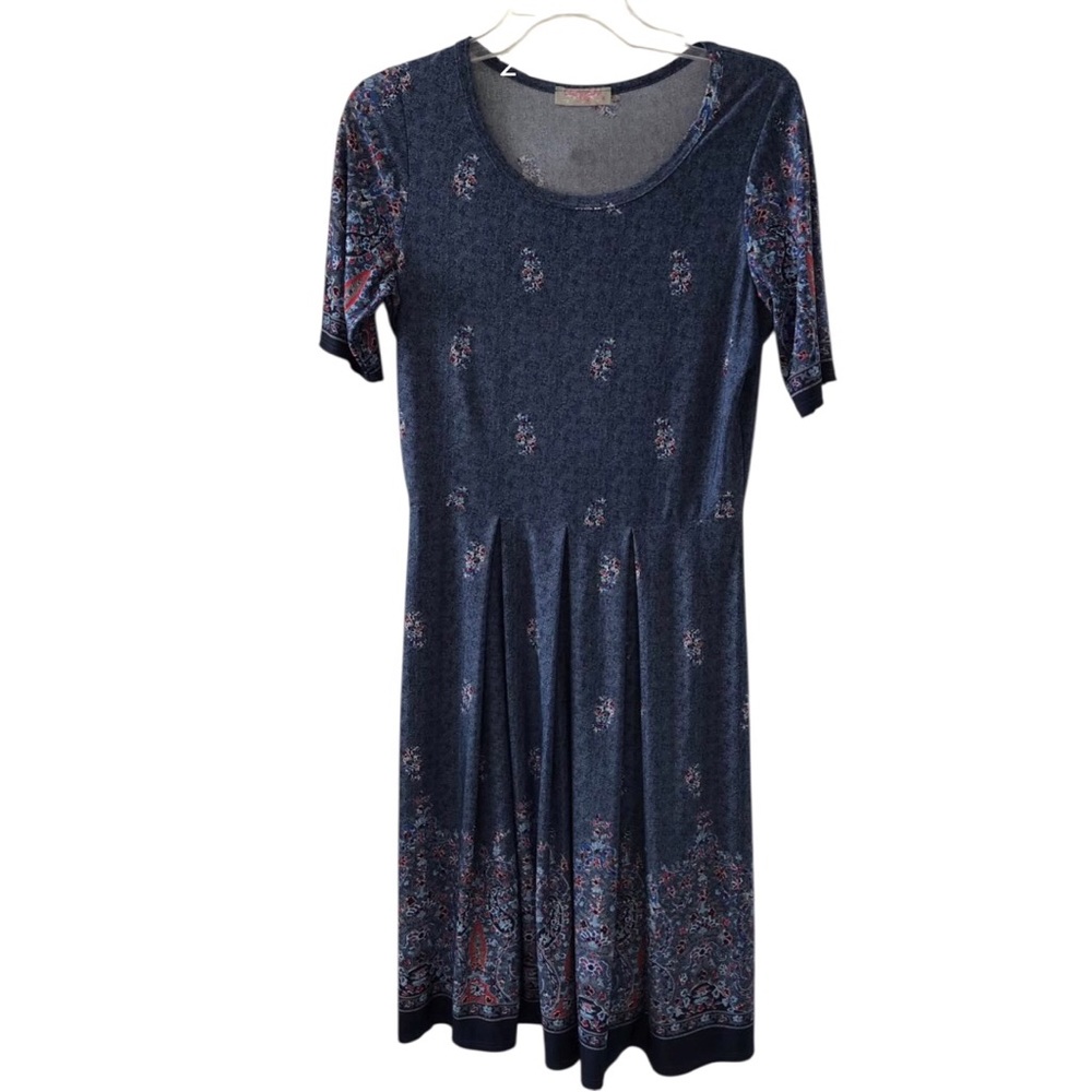 PrettyLittleThing Juniors Size M Stretch Pullover Dress Paisley Floral